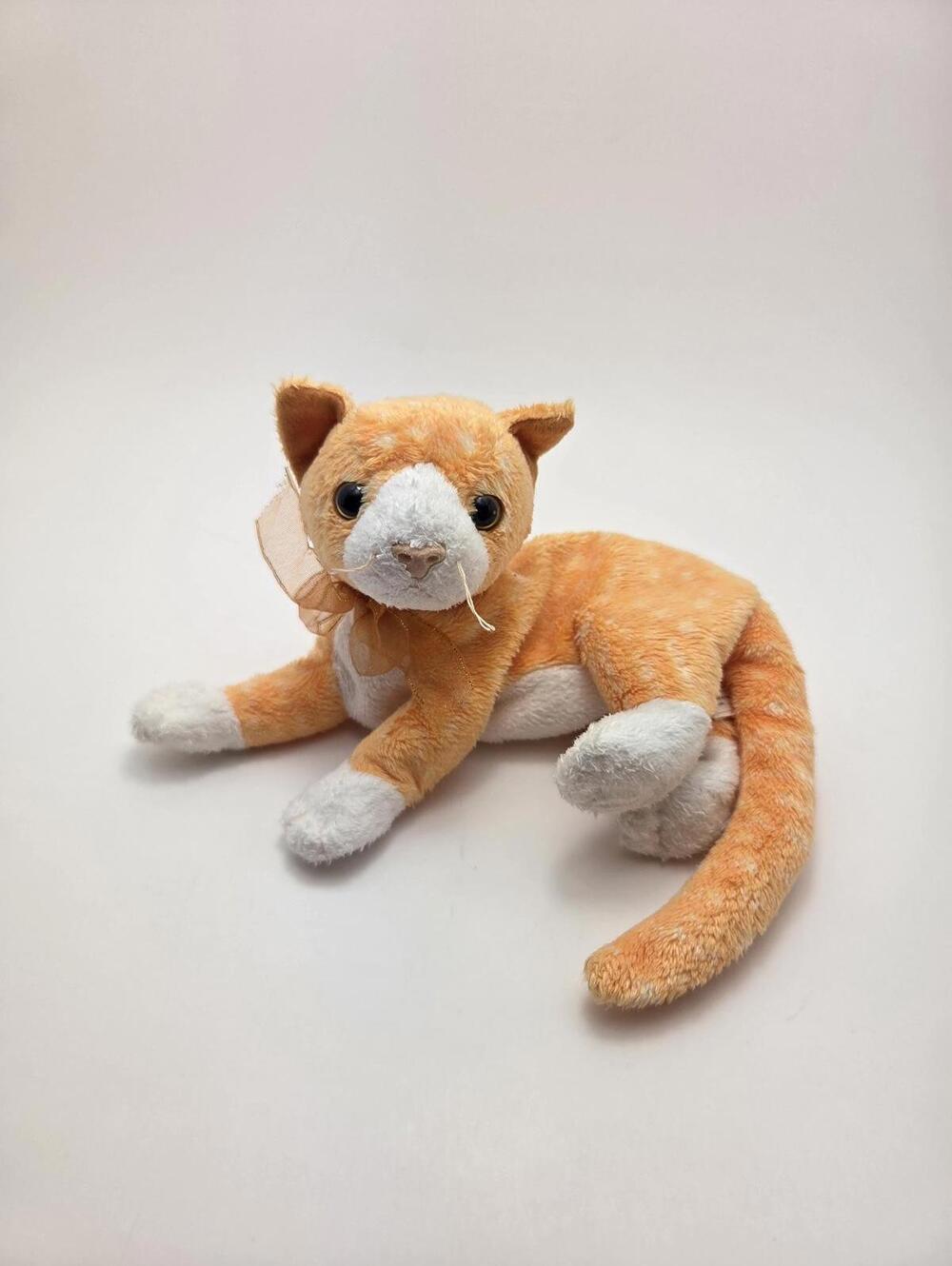 Ty Beanie Baby “Tabs” the Tabby Cat - No Hang Tag! (8 inch)